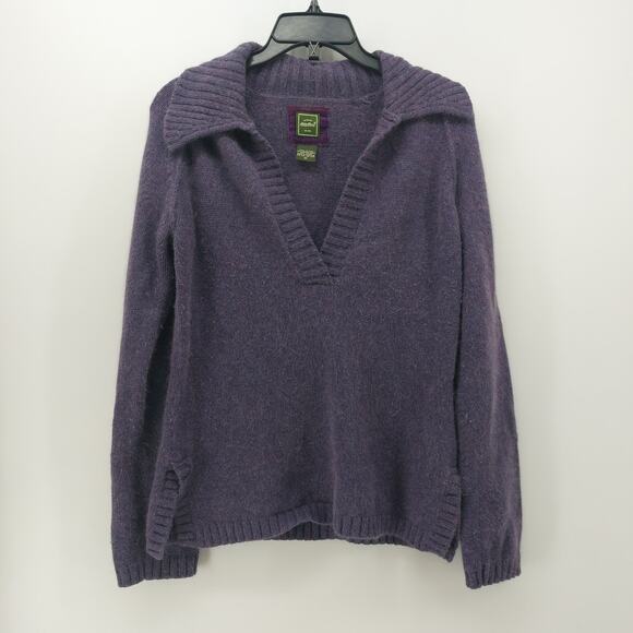 Eddie Bauer Sweaters - Eddie Bauer Purple Sweater Cotton Angora Nylon M